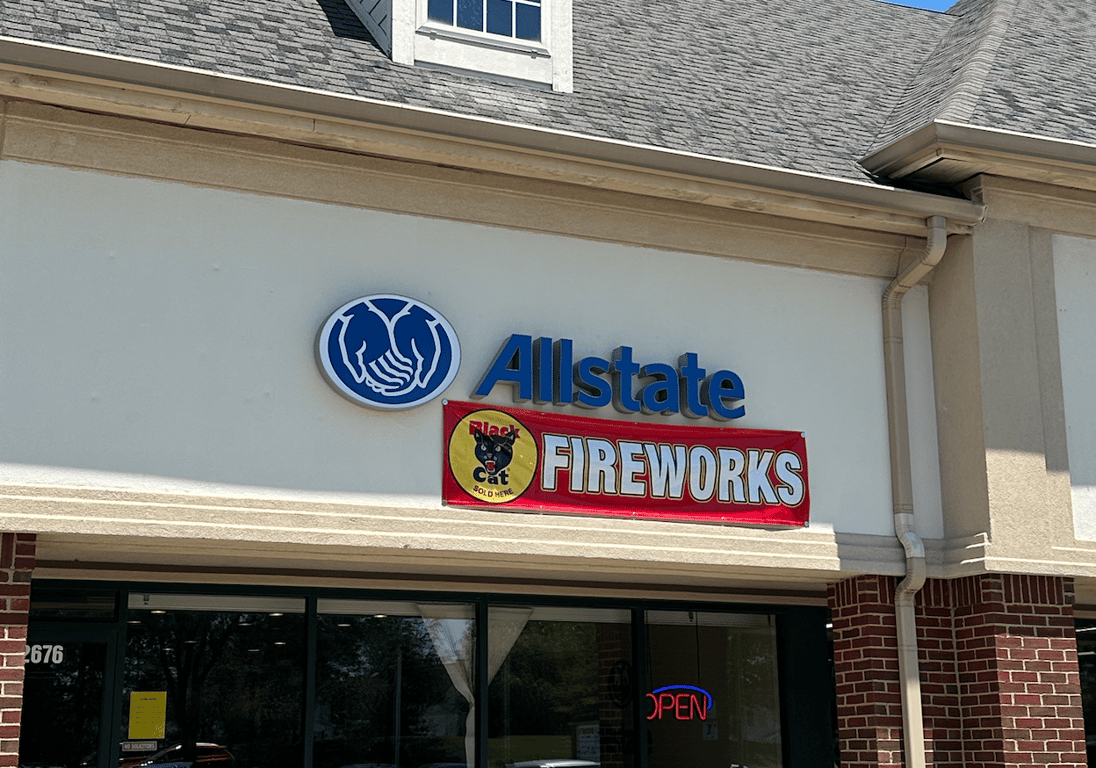 Allstate? Nah ❌ FireworksState ✅, from Get Fishers: ⛵️ Who will start getting your trash?