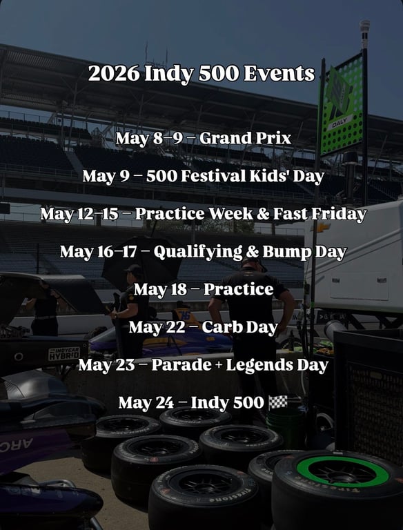 Your Indy 500 Event Guide, from Get Fishers: ⛵ May in Indy Is the Best... Here’s Why
