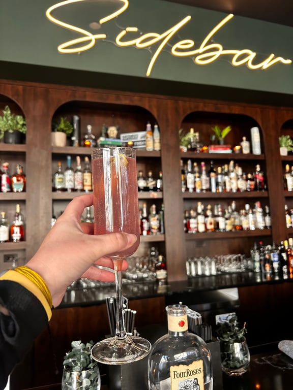 This French 75 was made with Empress Gin