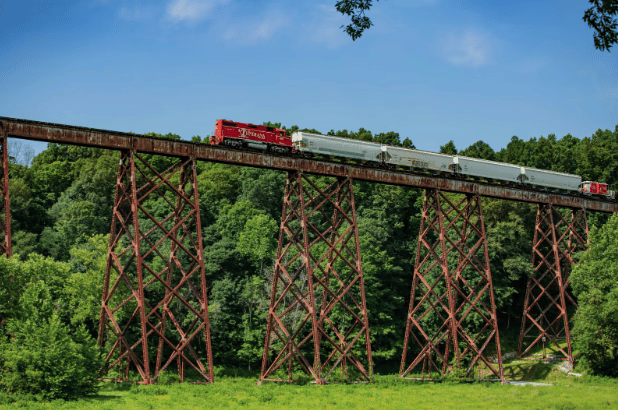 Tulip Trestle 🚂, from Get Indiana: A Bridge and Brewpub You've Got to See to Believe 🌉🍺