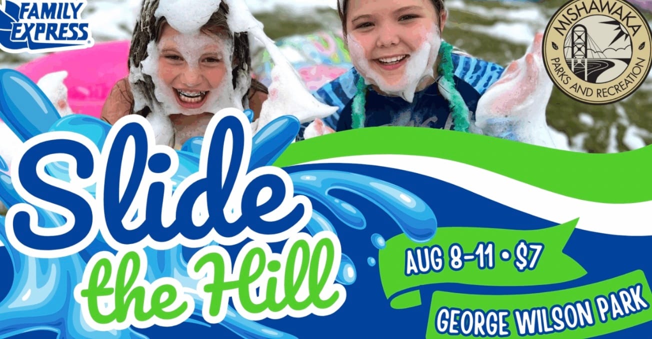 The annual slide the hill at George Wilson Park is happening all weekend!