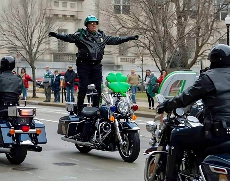 Photo credit: Indy St Pats motorcycle brigade