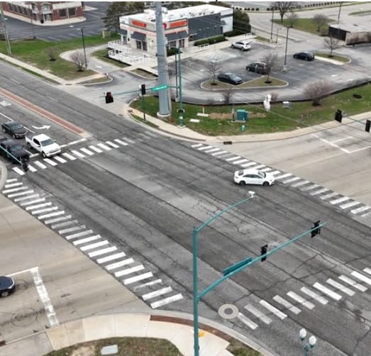 116th Street & Allisonville Road, photo from the City of Fishers
