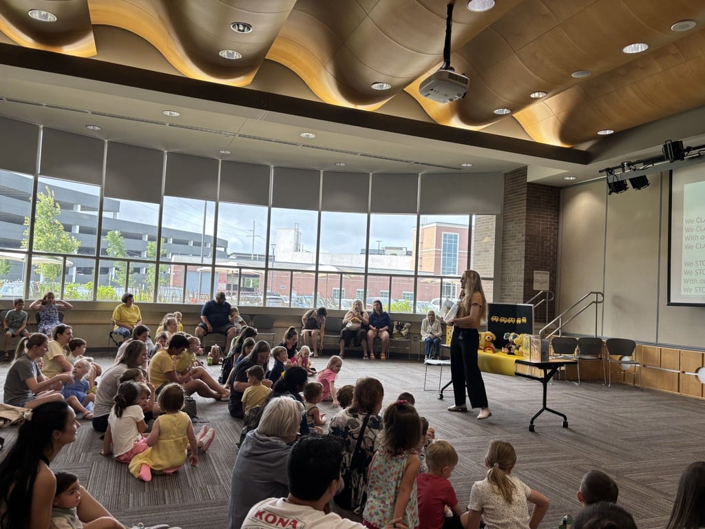 Andrea leading story time.