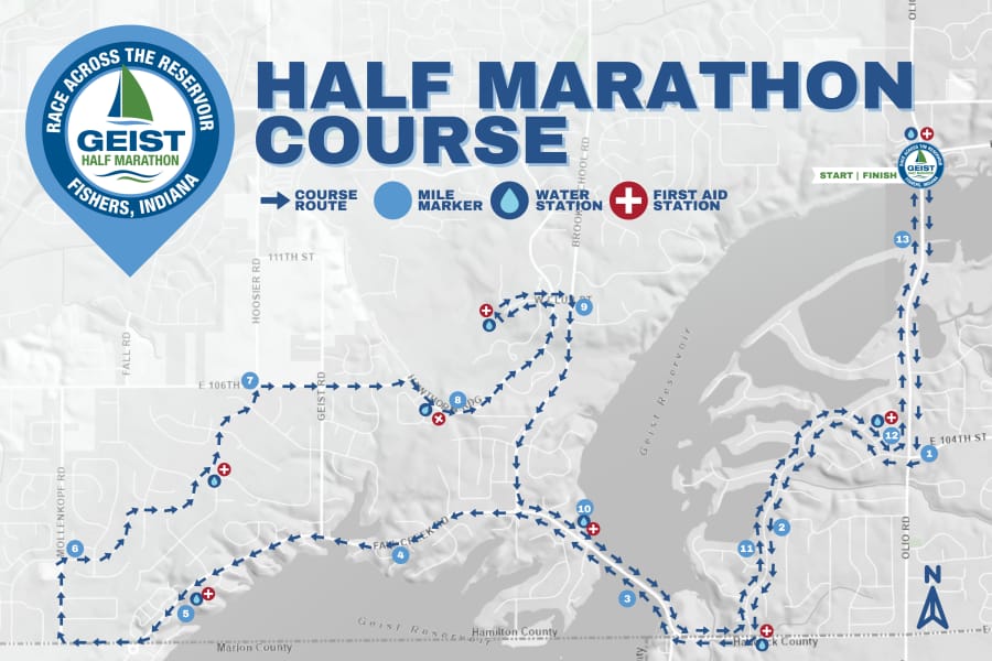 Geist Half Marathon 🏃💨 🌊, from Get Fishers: ⛵ Free queso 🧀