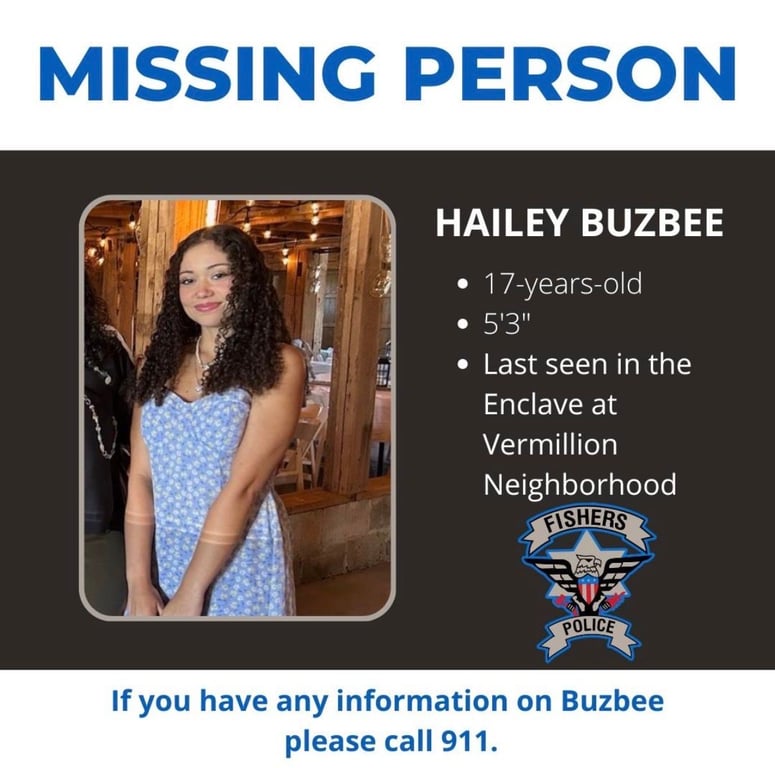 Hailey Buzbee Missing, from Get Fishers: ⛵ Hoosier Hype in Fishers