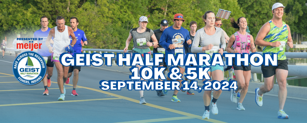 Geist Half/10k/5k is officially 1 month out 🏃💨, from Get Fishers: ⛵️ Taking bites out of Indy