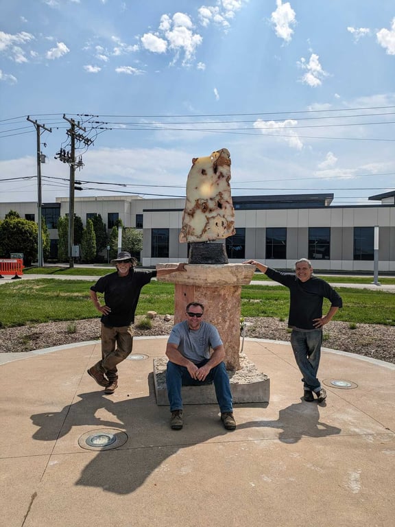 What are these rocks and why are they stacked like this?, from Get Fishers: ⛵ Humane society makeover