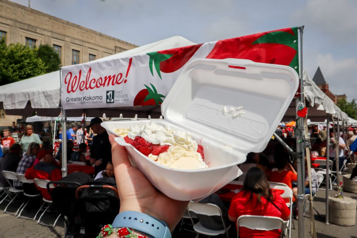 Strawberry Festival in Kokomo, from Get Indiana: 🌊IN's New $100M Attraction Opens Next Week