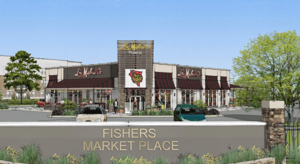 Rendering of what Lou Malnati’s would have looked like in Fishers