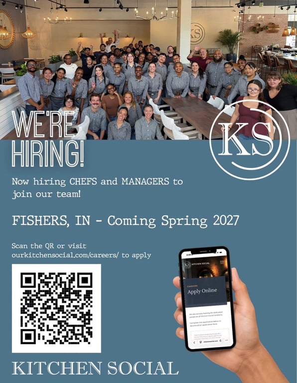 One of the new restaurants announced to be opening at The Union at Fishers District next spring is Kitchen Social .