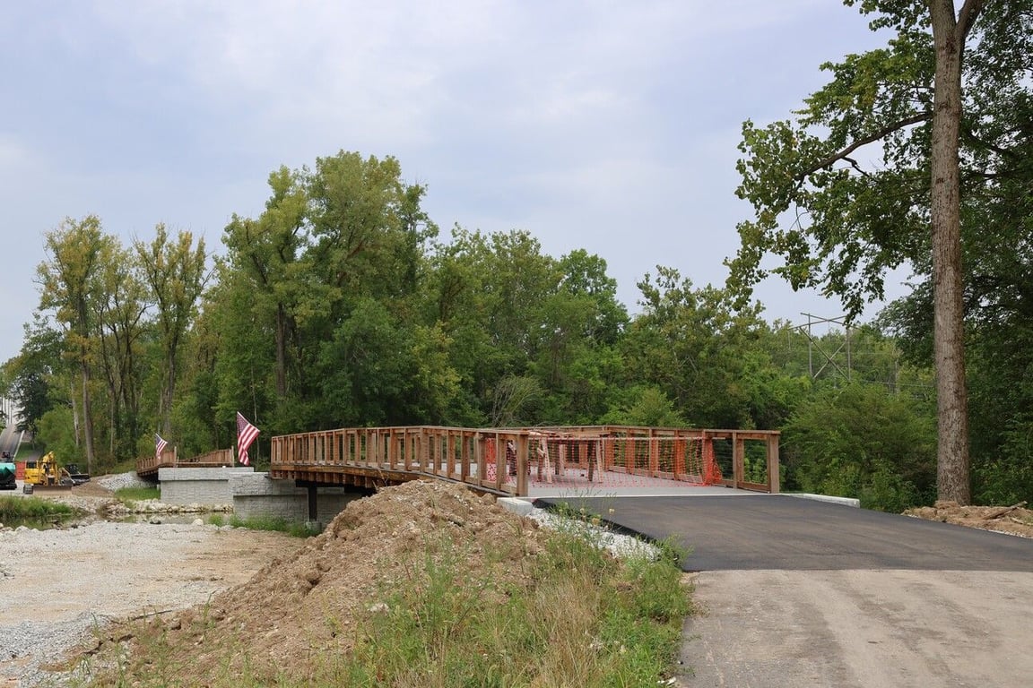 This is exactly where the bridge will be moved to on September 5