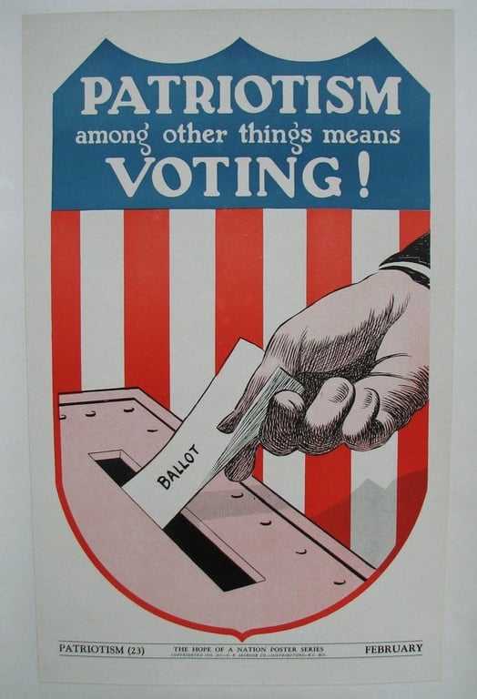 What you might have seen around 100 years ago voting
