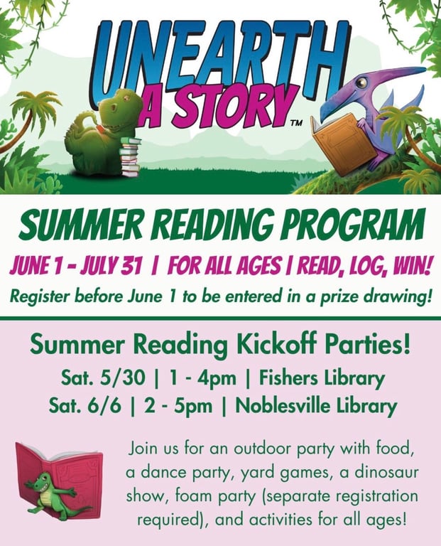 Summer Reading Program For All Ages, from Get Fishers: ⛵ Wait...Fishers Has Free Concerts?