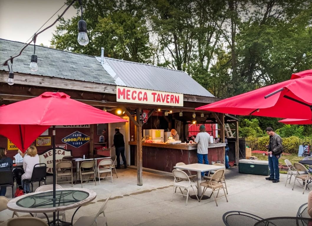 Mecca Tavern, from Get Indiana: Crazy Road Trips, U-Pick Berry Farms, & 500 Vibes