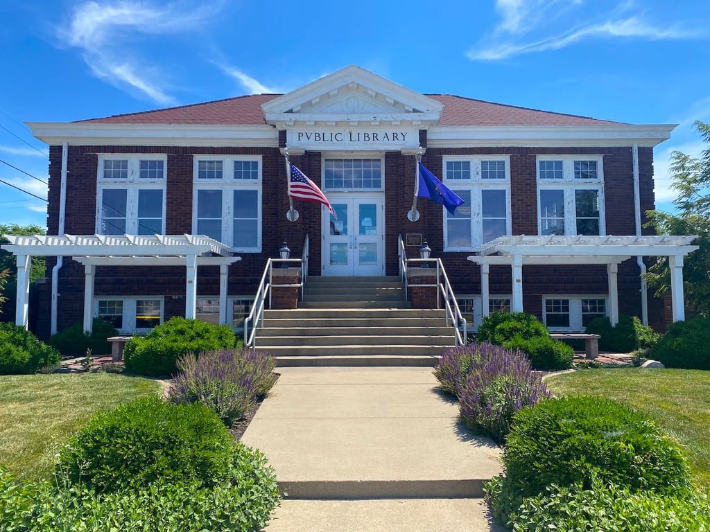 Kirklin Public Library, from Get Indiana: Antique Shops & the Best Baked Goods in Indiana
