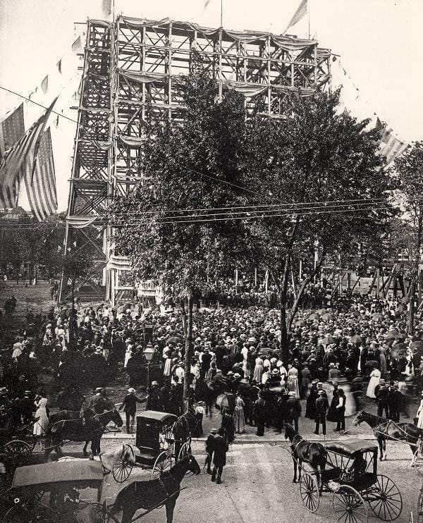 The start of construction, 1889