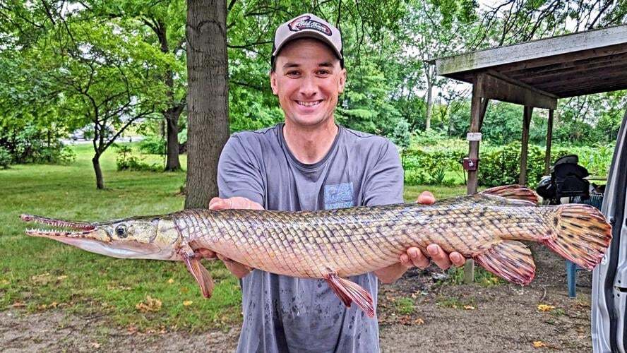 Kyle’s record-breaking spotted gar catch.