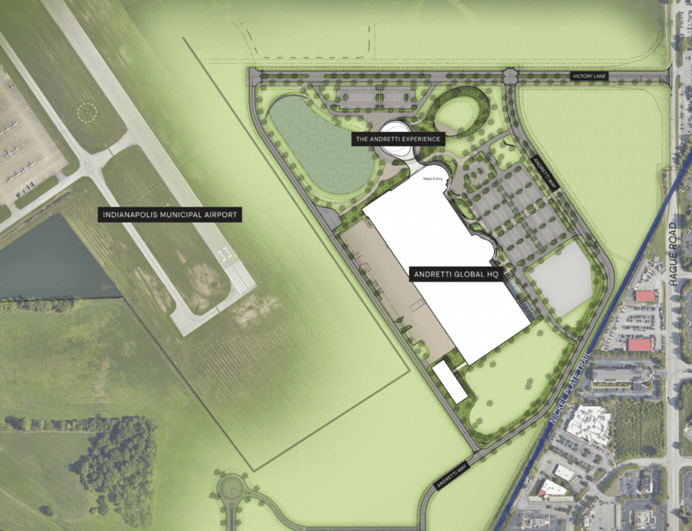 Andretti Global HQ Cadillac F1 HQ, from Get Fishers: ⛵When will the Nickel Plate Trail finish?