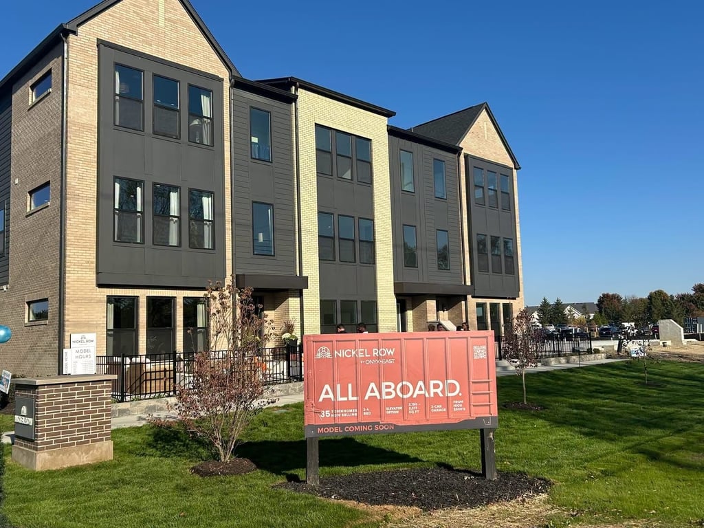A new development, Nickel Row , just opened its model home for you to check out.