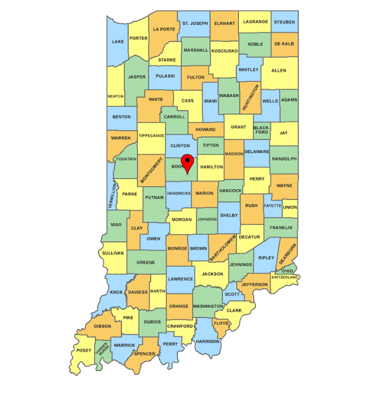 Fast Facts, from Get Indiana: Boone County Boomtown