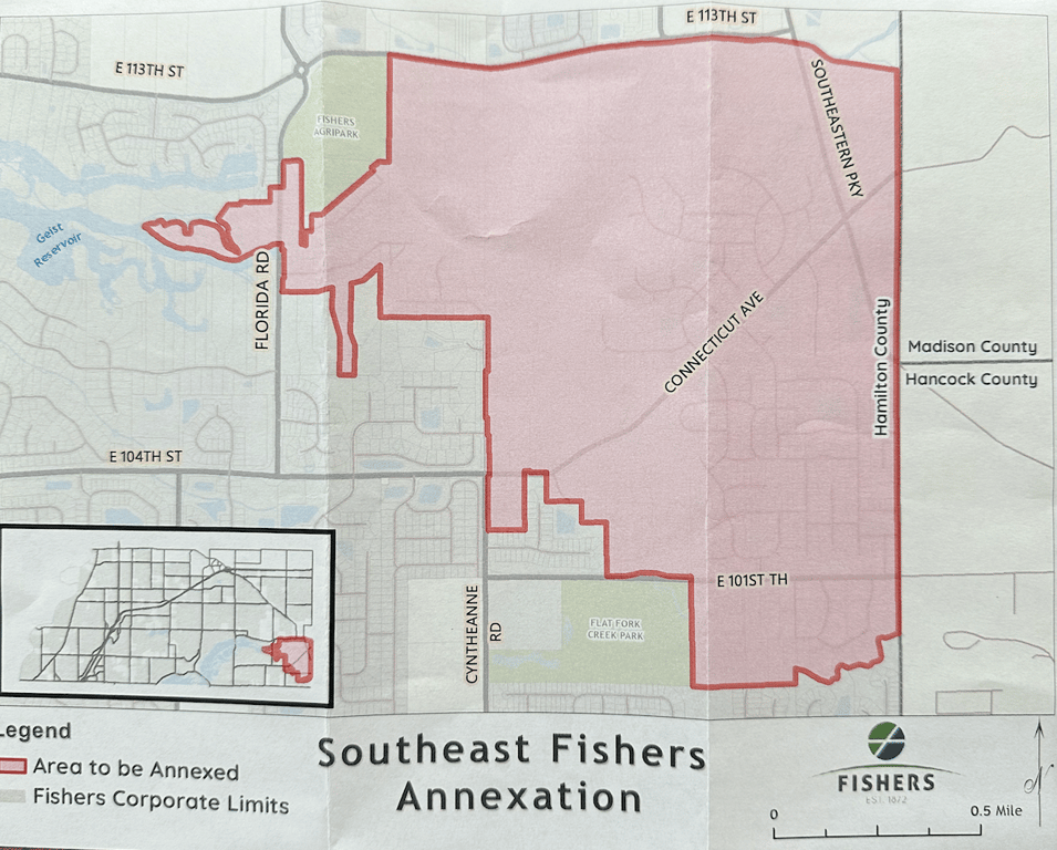 A letter a Fortville resident received from Fishers