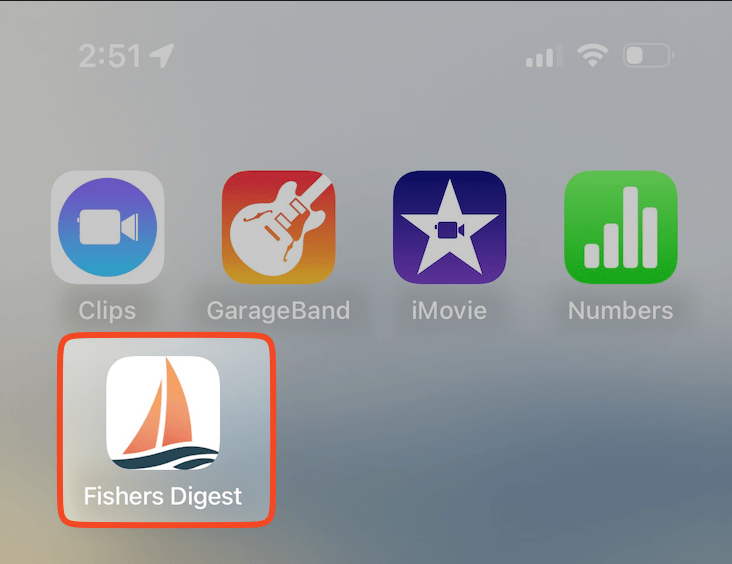 We have a mobile app now 📱, from Get Fishers: ⛵ Speed limit = 10 mph