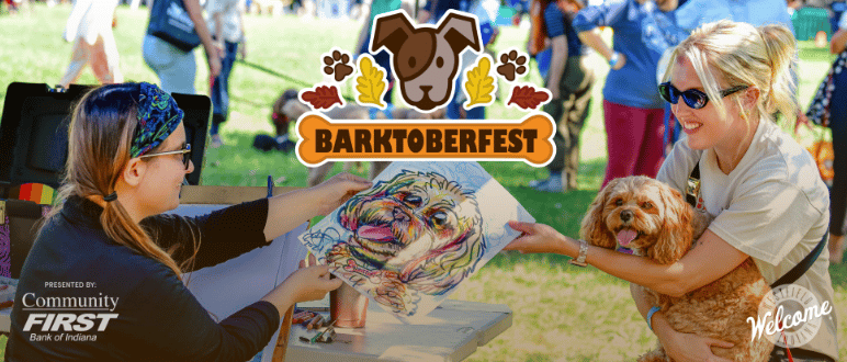Saturday, Oct. 11: Barktoberfest 📍 Asa Bales Park in Westfield, from Get Indiana: Hoosier High 5: Octoberfest Season 🎃