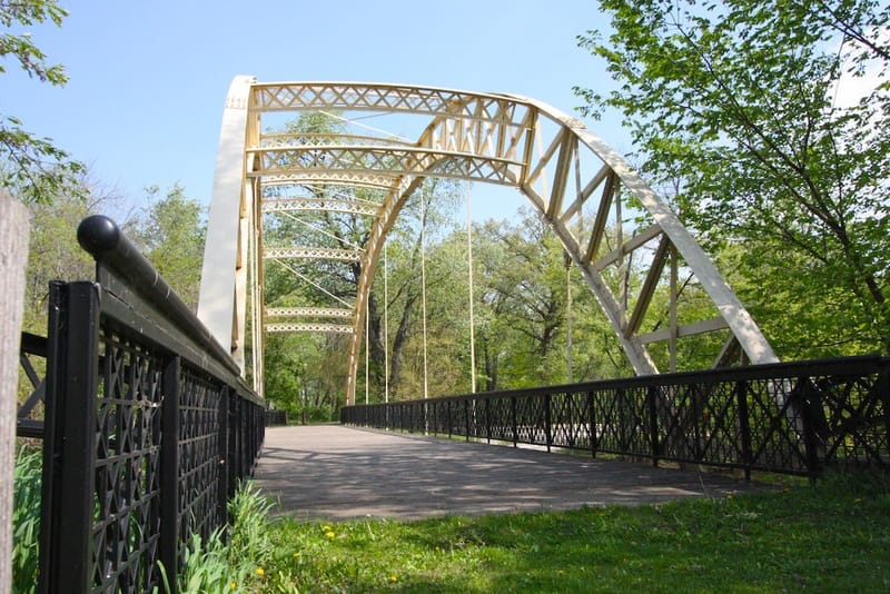 Historic Bridge, from Get Indiana: Fried Fresh – Why Kouts has the Best Fish Fry Fridays in Indiana 🐟