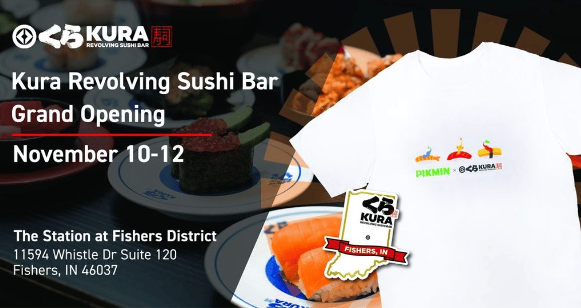 Grand Opening: Kura Sushi 🐟️, from Get Fishers: ⛵ Balmoral...village? 🏘️