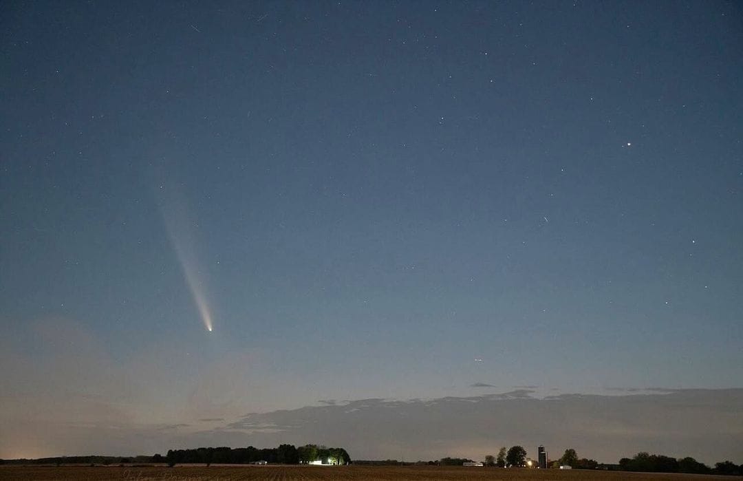 C/2023 A3 Tsuchinshan-ATLAS, seen in Winamac | @downing2930