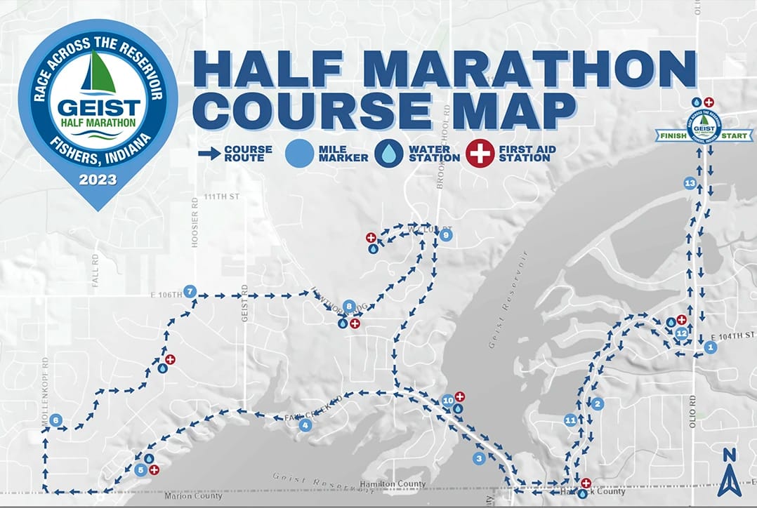 Geist Half Marathon & 5k, from Get Fishers: ⛵️ Dry spell