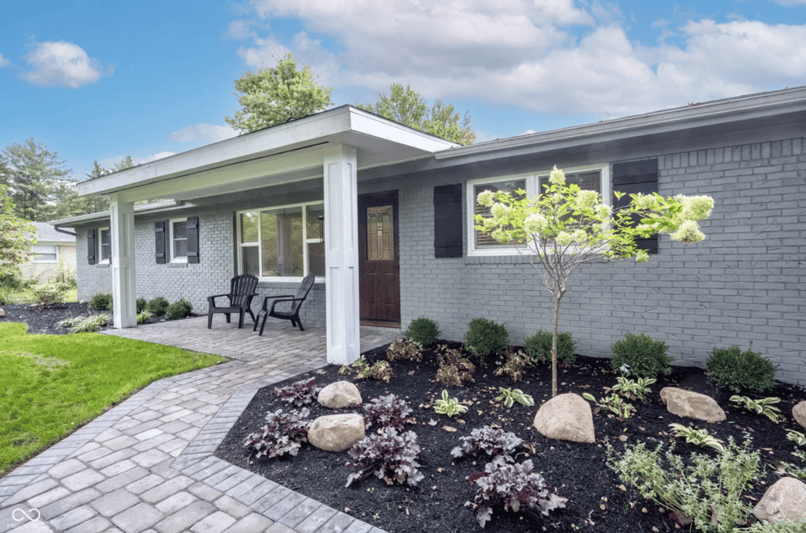 As you approach this Fishers home, you'll notice: