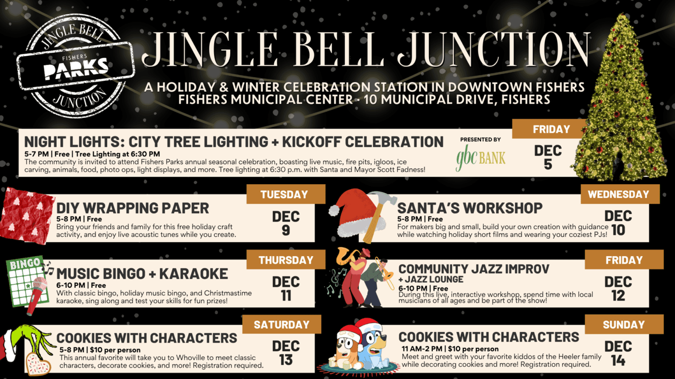 Fishers Holiday Traditions + New Events, from Get Fishers: ⛵ Holiday Events & Shopping Local