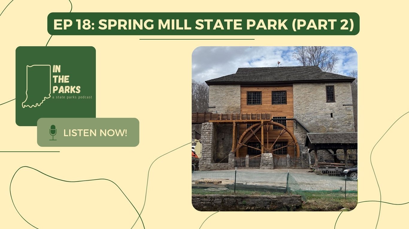 Spring Mill State Park, Part 2: The Grist Mill & The Grissom Memorial, from Get Indiana: 🏈🏟 Hoosiers Chasing History in