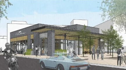 Rendering of what the final building will look like