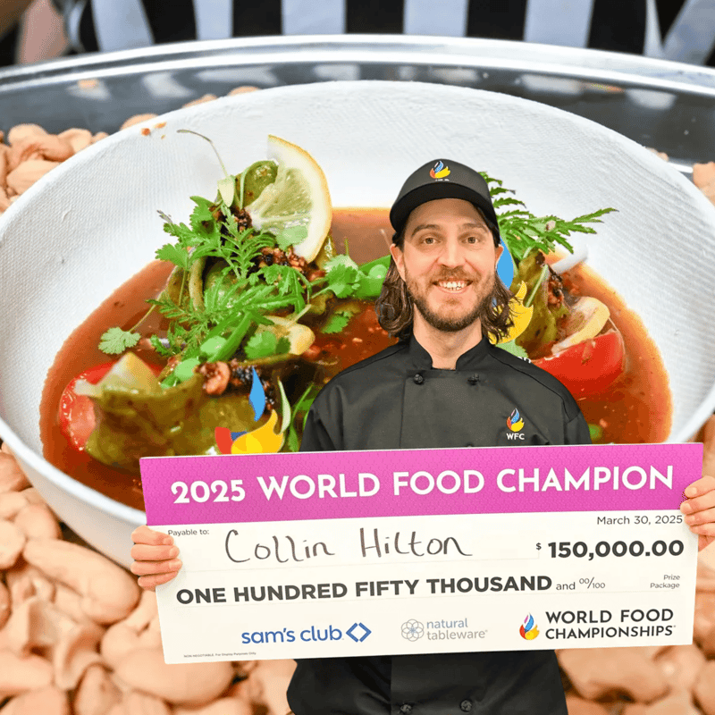 Winning $150,000 | Collin Hilton The World Food Champion