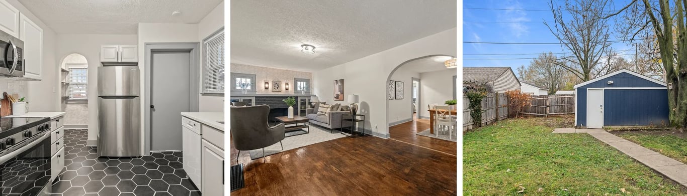 517 N Emerson Ave | Freshly Renovated Irvington Beauty $199,999, from Roots Deal Sheet: Indy Real Estate BLACK FRIDAY