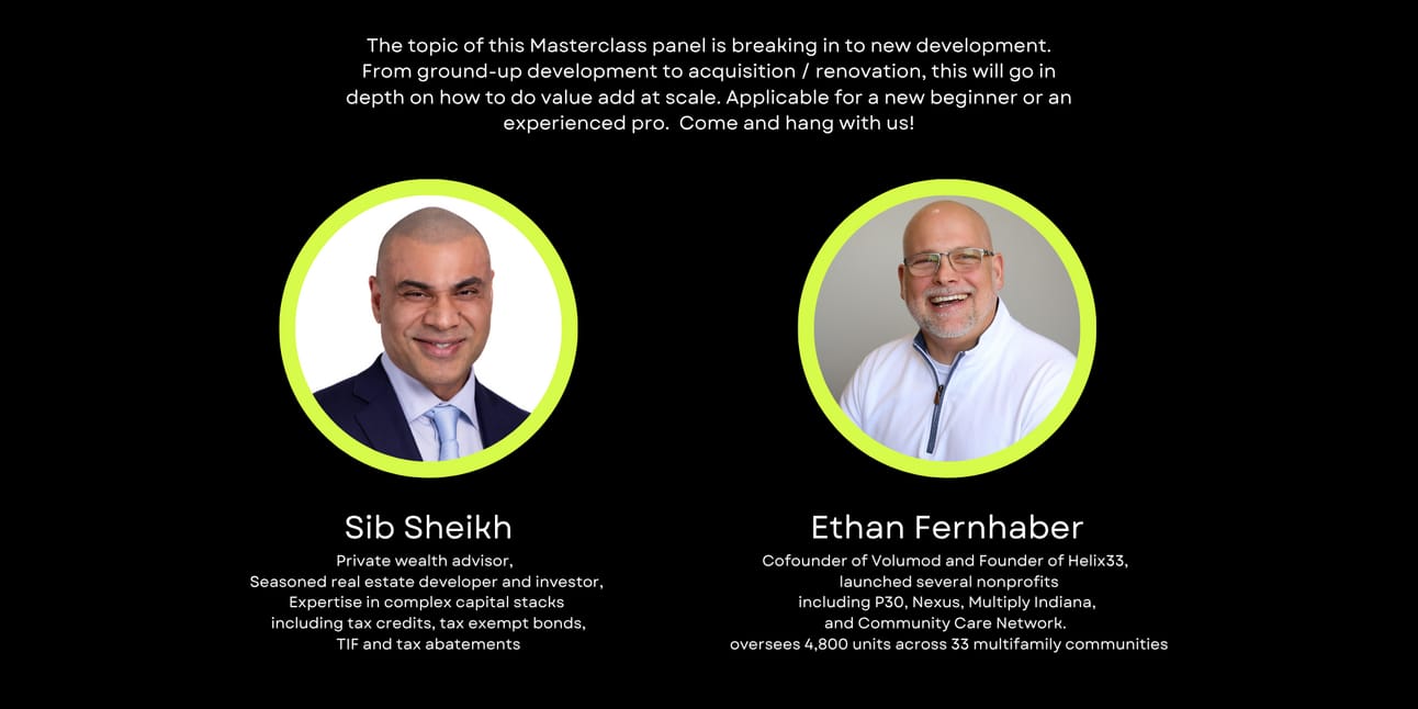 AUGUST MASTERCLASS: FROM SINGLE FAMILY RENTALS TO GROUND-UP DEVELOPMENT, from Roots Events: JUNE HAPPY HOUR + AUG MASTERCLASS