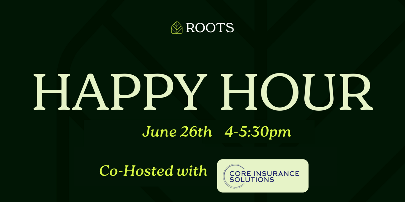 JUNE HAPPY HOUR @ INDUSTRIOUS MASS AVE ROOFTOP CO-HOSTED WITH CORE LIFE IN, from Roots Events: JUNE HAPPY HOUR + AUG