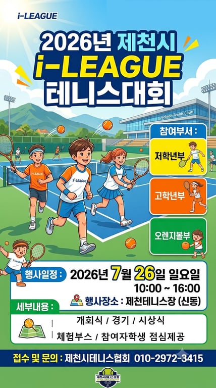 2026년 제천시 i-LEAGUE 테니스대회