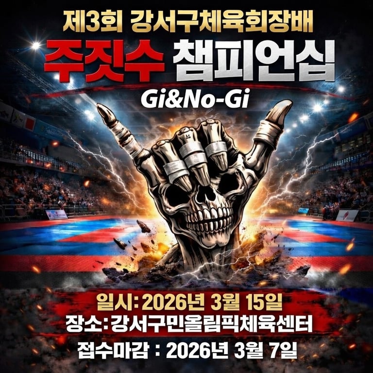 제3회 강서구체육회장배 주짓수챔피언십 > 2026. 3. 15(일)
