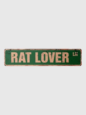 Табличка Rat Lover!