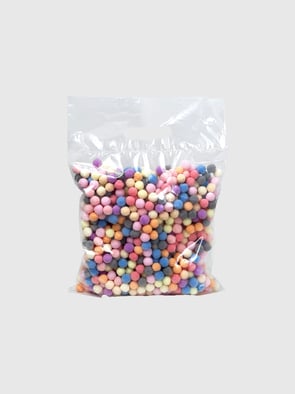 Помпони для копошилок | Різнокольорові | 1000 шт