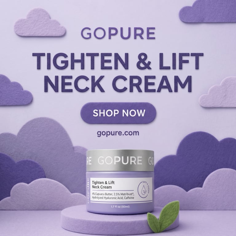 goPure flatlay with complementary props and a clean palette