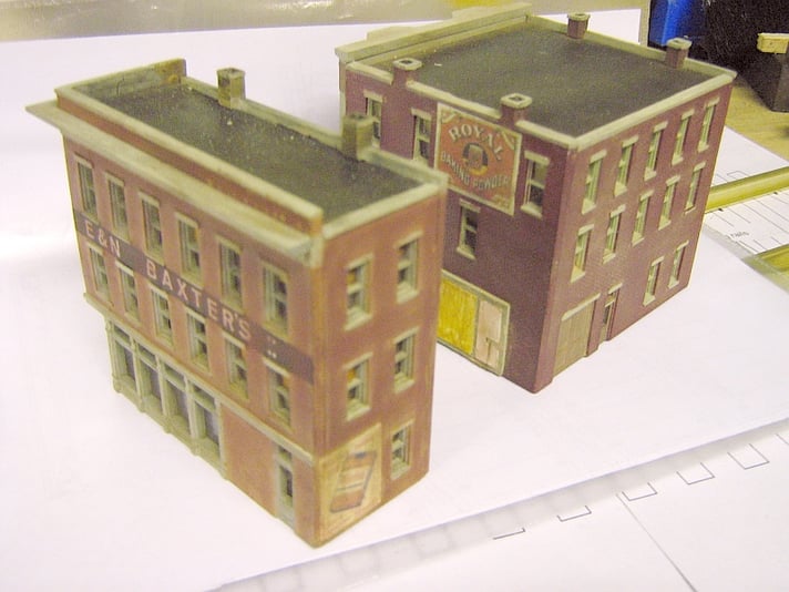 Two N scale structures for club.13