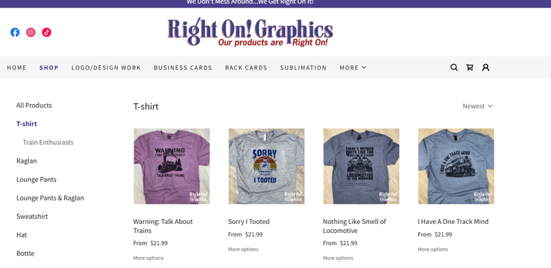 rightongraphicstraintees