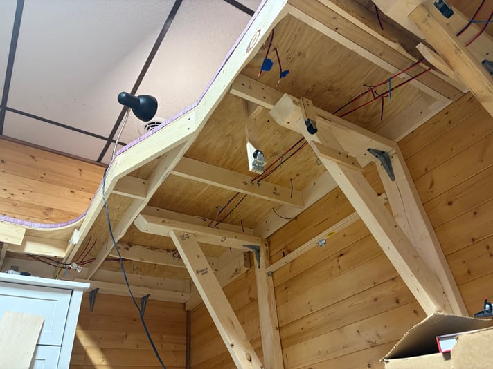 Second length of mainline buses, day 1 of electrical work