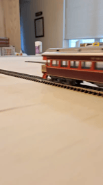 AHM Rivarossi Premier Edition Alton 4-6-2 & 6 cars on Atlas Code 83 Plywood Pacific