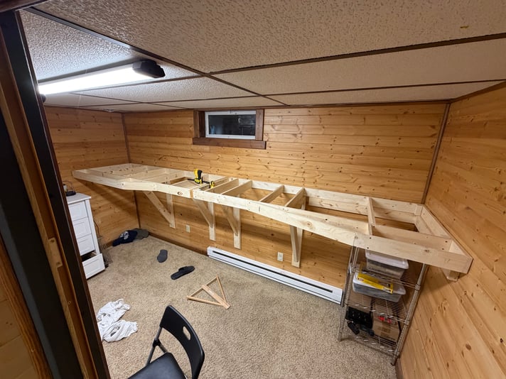 Test fitting the main yard panels on day 3 of beach work construction